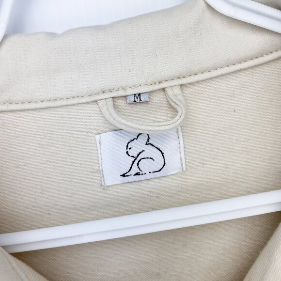 Men's Cream Denim Jacket - Picture 3 of 10